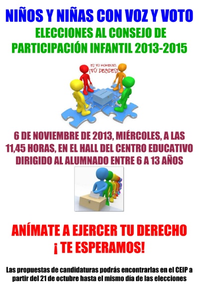 CARTEL ELECCIONES INFANTILES2013
