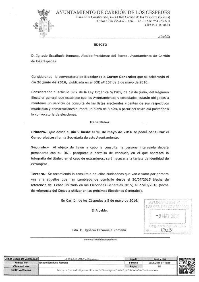 Consulta censo junio2016